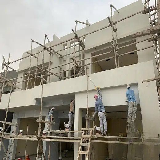 إصلاح خرسانة متفتتة وأعمدة - حي الروضة