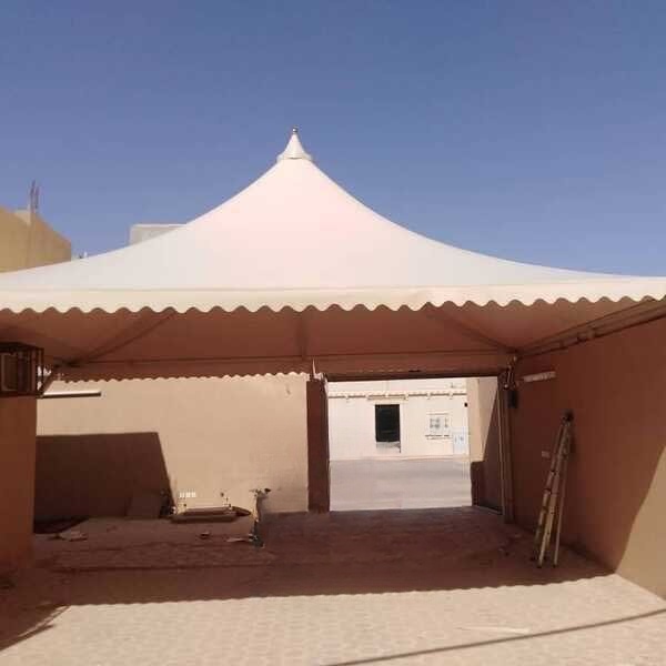 تركيب مظلة سيارات كابولي PVC - حي الياسمين